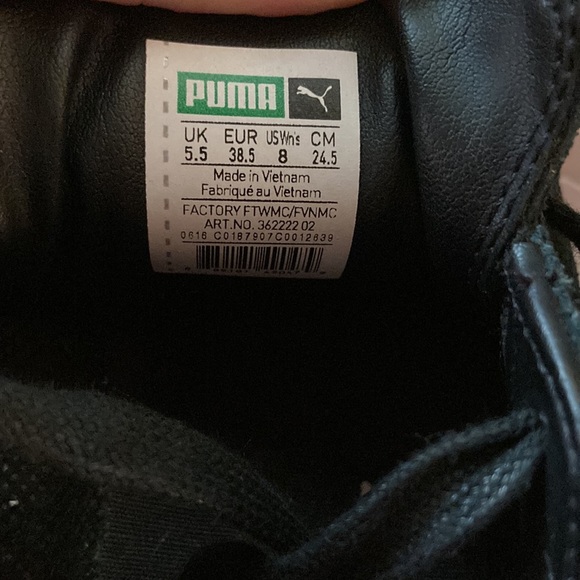 Puma black & gold platforms - Picture 4 of 4